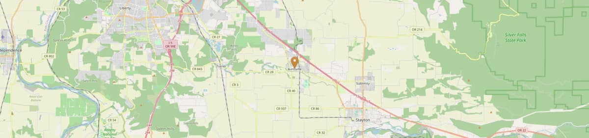 Aumsville Mobile Home Installation Map Oregon