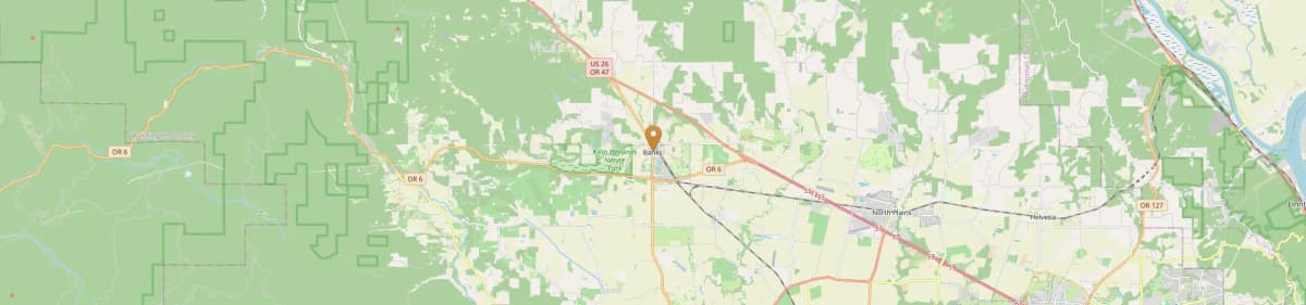 Banks Mobile Home Installation Map Oregon