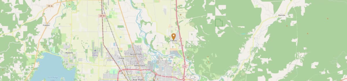 Coburg Mobile Home Installation Map Oregon