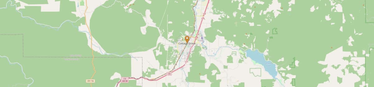 Cottage Grove Mobile Home Installation Map Oregon