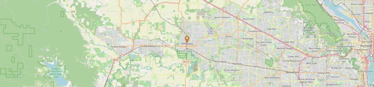 Hillsboro Mobile Home Installation Map Oregon