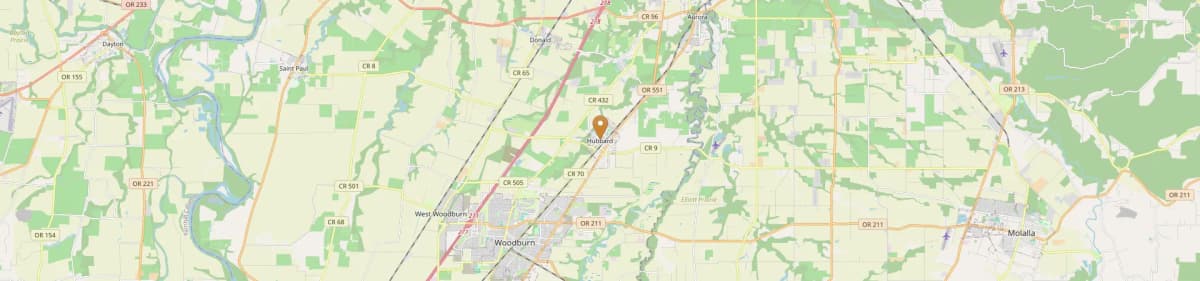 Hubbard Mobile Home Installation Map Oregon