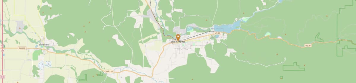 Sweet Home Mobile Home Installation Map Oregon